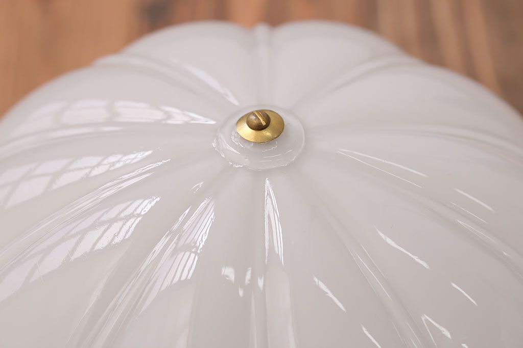 アンティーク　レトロなフォルムのガラス天井照明(2)