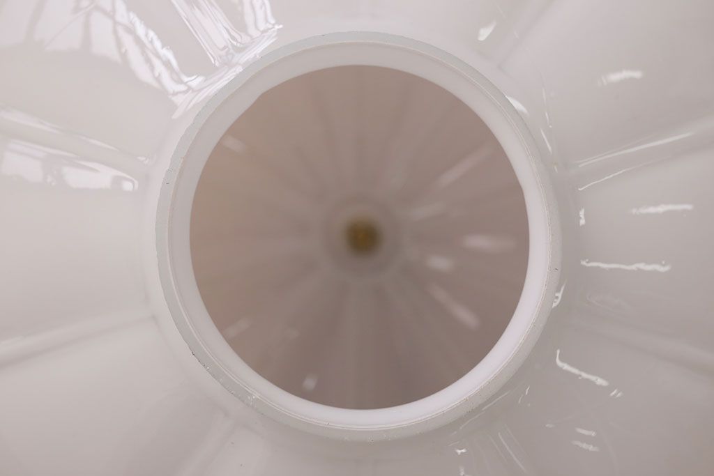 アンティーク　レトロなフォルムのガラス天井照明(2)