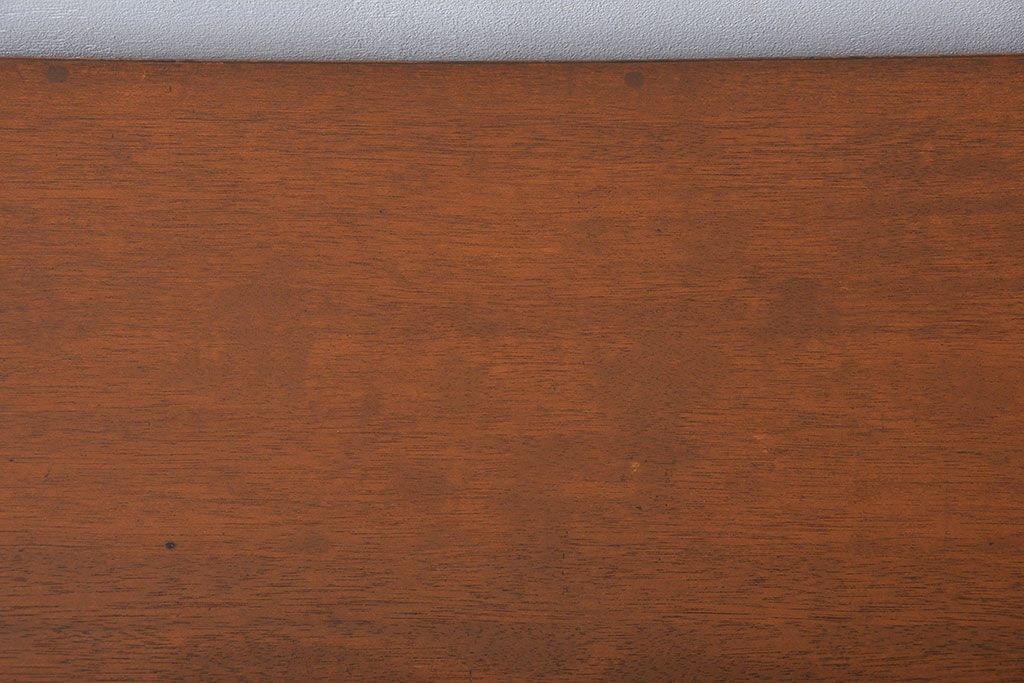 レトロ家具　昭和レトロ　ワイドで薄型の珍しい両袖机