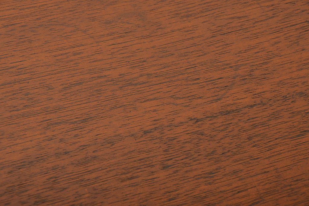 レトロ家具　昭和レトロ　ワイドで薄型の珍しい両袖机