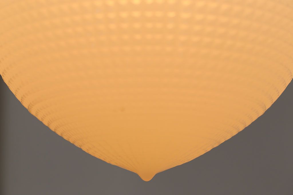 アンティーク　お洒落なフォルムのガラス天井照明