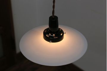 昭和レトロ　平笠天井照明(1)