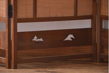  古民具・骨董　和風な衝立て(パーテーション)