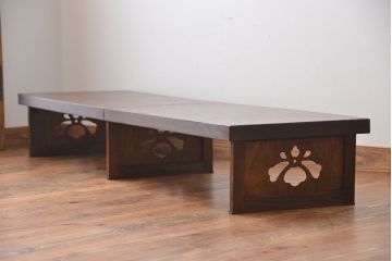 レトロ家具　昭和レトロ　折り畳み式アンティーク裁ち板(飾り台)