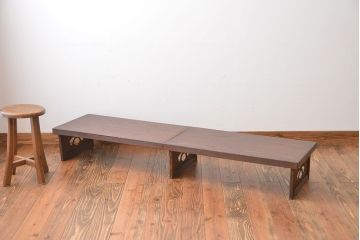 レトロ家具　昭和レトロ　折り畳み式アンティーク裁ち板(飾り台)