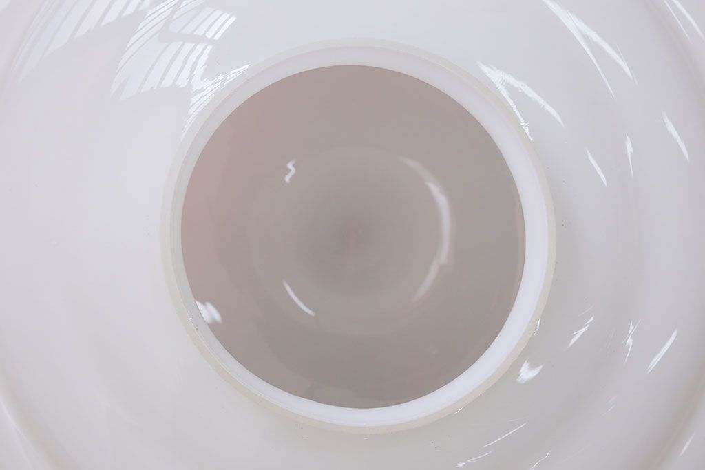 昭和レトロ　大きなかわいいガラス天井照明