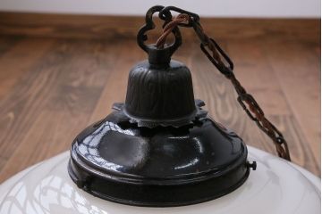 昭和レトロ　大きなかわいいガラス天井照明