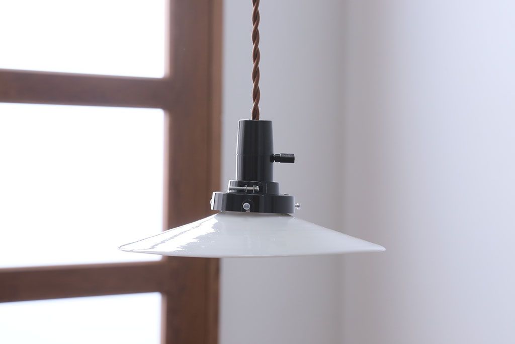 昭和レトロ　平笠天井照明(2)