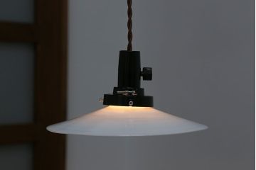 昭和レトロ　平笠天井照明(2)