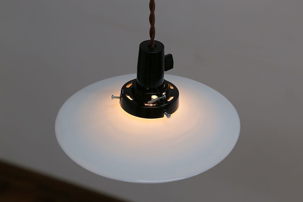 昭和レトロ　平笠天井照明(2)