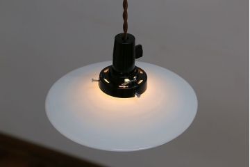 昭和レトロ　平笠天井照明(2)