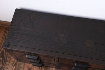 アンティーク家具　古民具・骨董　シンプルで味わい深い12杯小引き出し