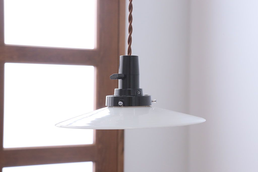 昭和レトロ　平笠天井照明(3)