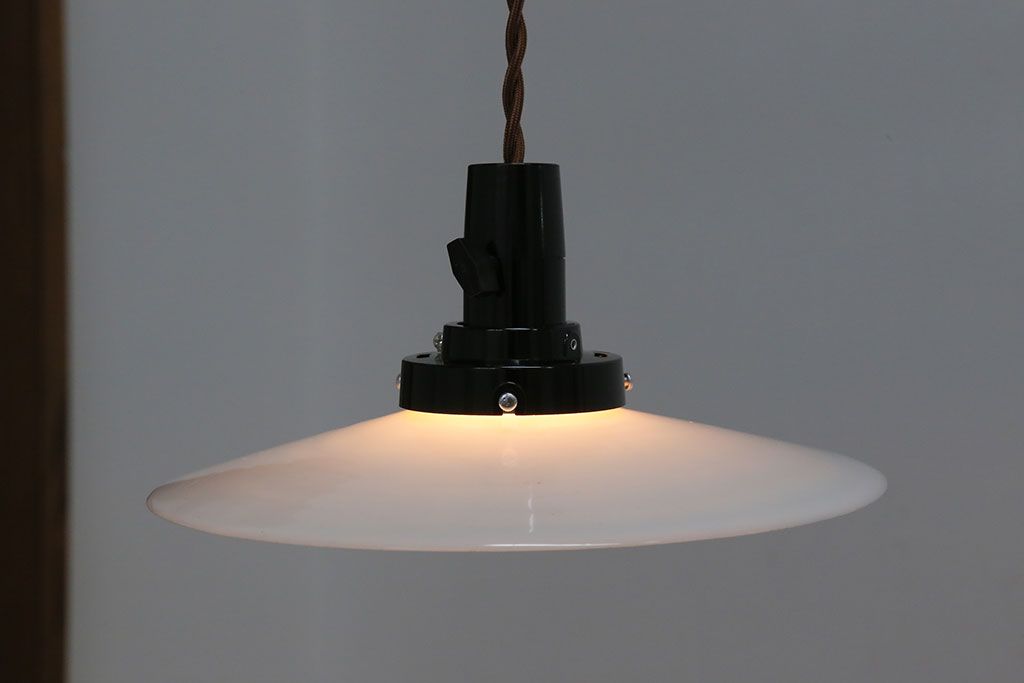 昭和レトロ　平笠天井照明(3)