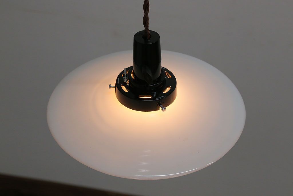 昭和レトロ　平笠天井照明(3)