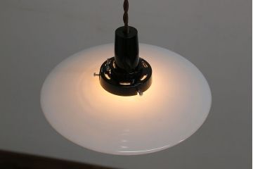 昭和レトロ　平笠天井照明(3)