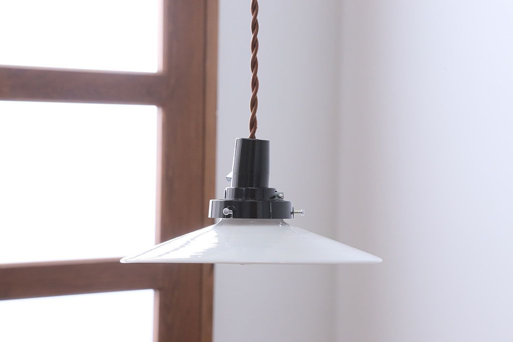 昭和レトロ　平笠天井照明(4)