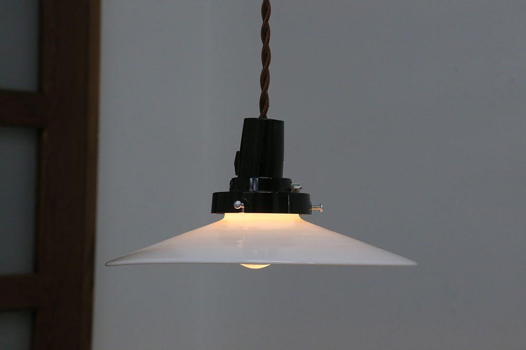 昭和レトロ　平笠天井照明(4)