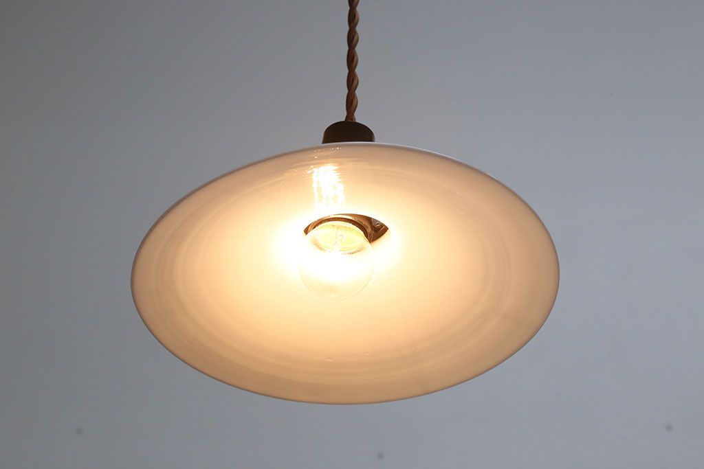 昭和レトロ　平笠天井照明(4)