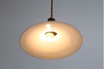 昭和レトロ　平笠天井照明(4)