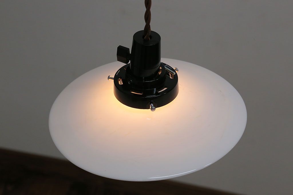 昭和レトロ　平笠天井照明(4)