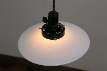 昭和レトロ　平笠天井照明(4)