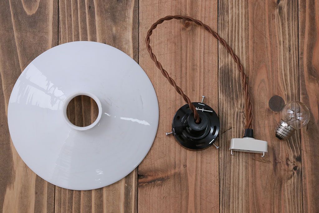 昭和レトロ　平笠天井照明(4)