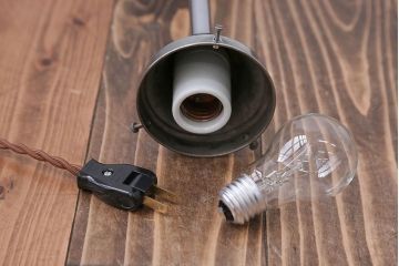 アンティーク　おしゃれで小さなフロアスタンド照明(ぼんぼり)