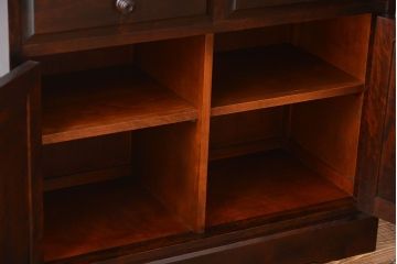 中古　北海道民芸家具　お洒落なカップボード