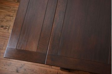 アンティーク家具　イギリスアンティーク　シンプルでシックなドローリーフテーブル