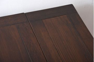 アンティーク家具　イギリスアンティーク　シンプルでシックなドローリーフテーブル
