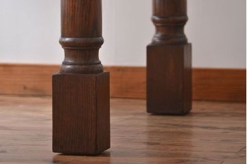 アンティーク家具　イギリスアンティーク　シンプルでシックなドローリーフテーブル