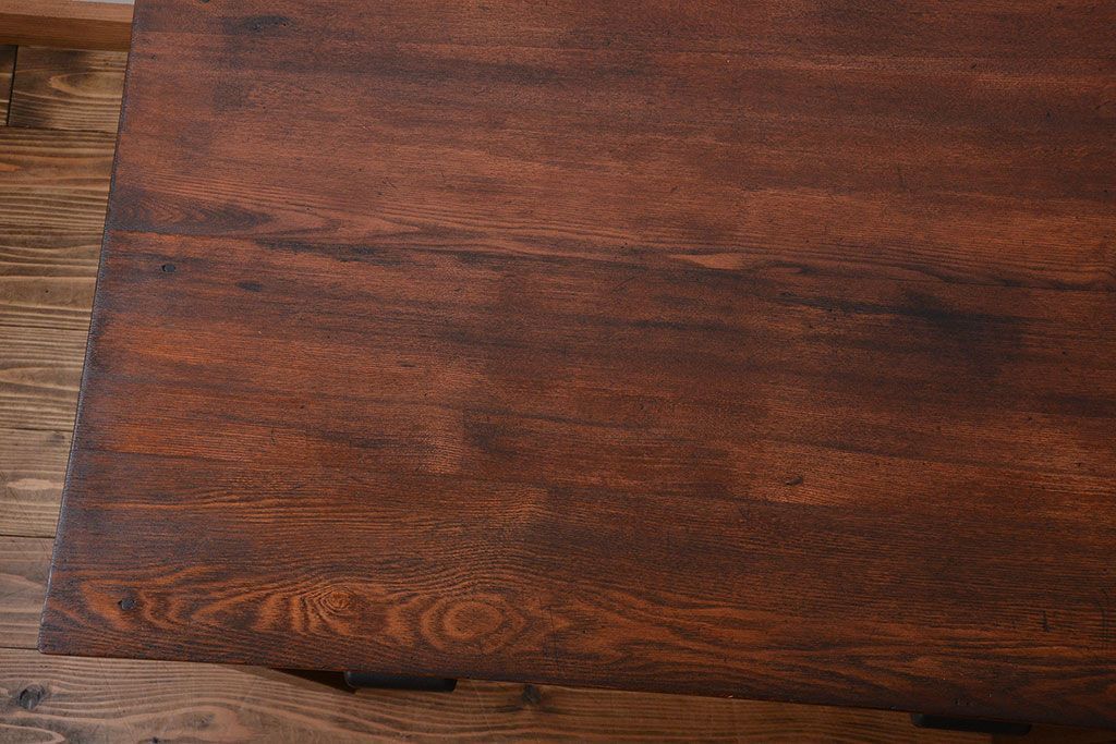 アンティーク家具　アンティーク　シンプルでシックな片袖机