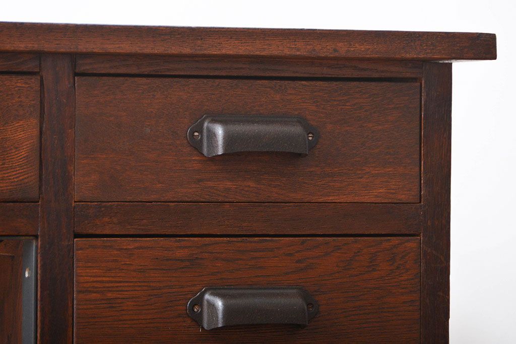 アンティーク家具　アンティーク　シンプルでシックな片袖机