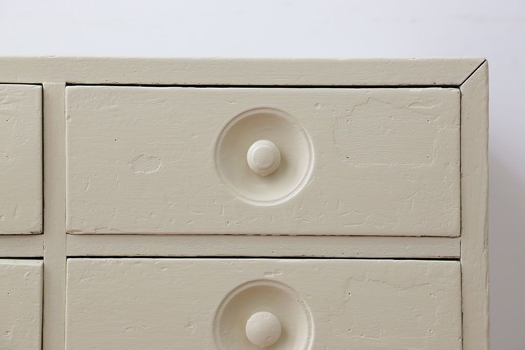 アンティーク家具　小物収納にぴったり!ペイントローチェスト(2)