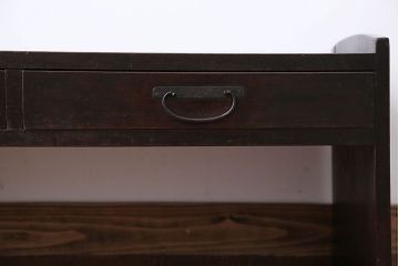 アンティーク家具　古民具・骨董　引き出し2杯付きシンプルで小さな文机