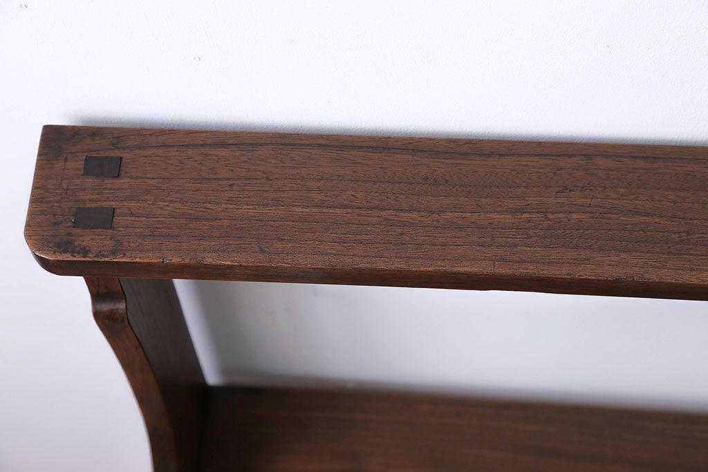 アンティーク家具　古民具・骨董　総欅材!シンプルな飾り棚