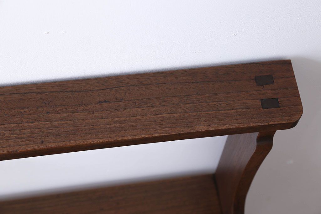 アンティーク家具　古民具・骨董　総欅材!シンプルな飾り棚