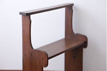 アンティーク家具　古民具・骨董　総欅材!シンプルな飾り棚