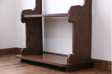 アンティーク家具　古民具・骨董　総欅材!シンプルな飾り棚