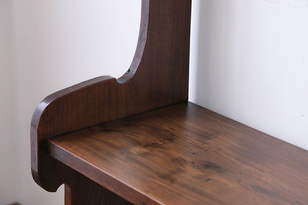 アンティーク家具　古民具・骨董　総欅材!シンプルな飾り棚