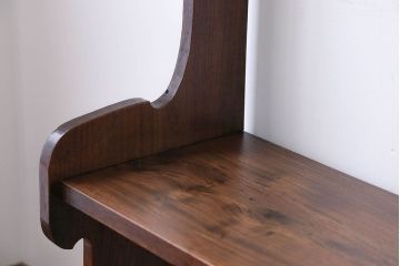 アンティーク家具　古民具・骨董　総欅材!シンプルな飾り棚