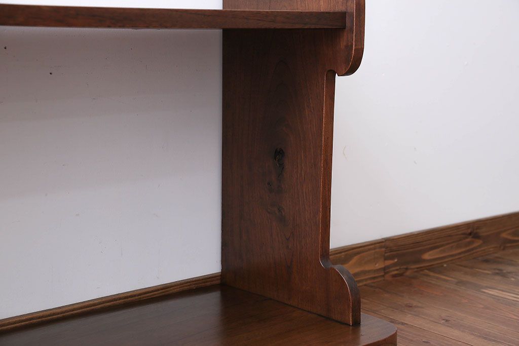 アンティーク家具　古民具・骨董　総欅材!シンプルな飾り棚