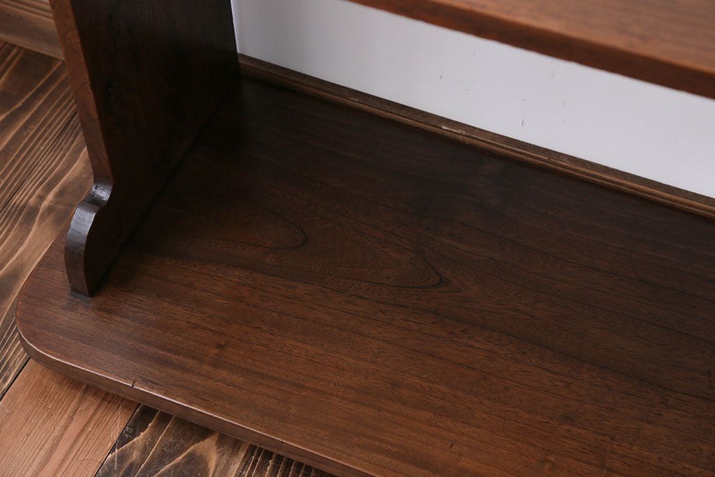 アンティーク家具　古民具・骨董　総欅材!シンプルな飾り棚