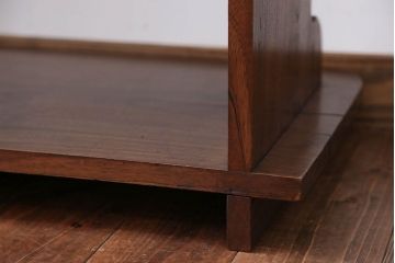 アンティーク家具　古民具・骨董　総欅材!シンプルな飾り棚