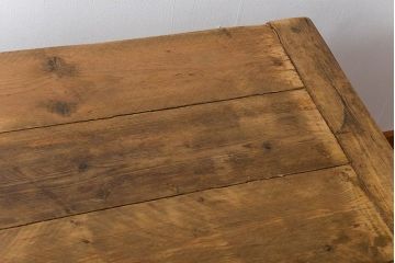 アンティーク家具　イギリスアンティーク　古材天板の大きなペイントダイニングテーブル