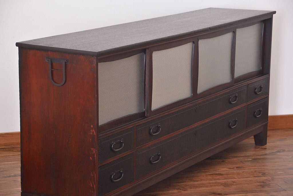 アンティーク家具　アンティーク　お洒落な脚付きローボード