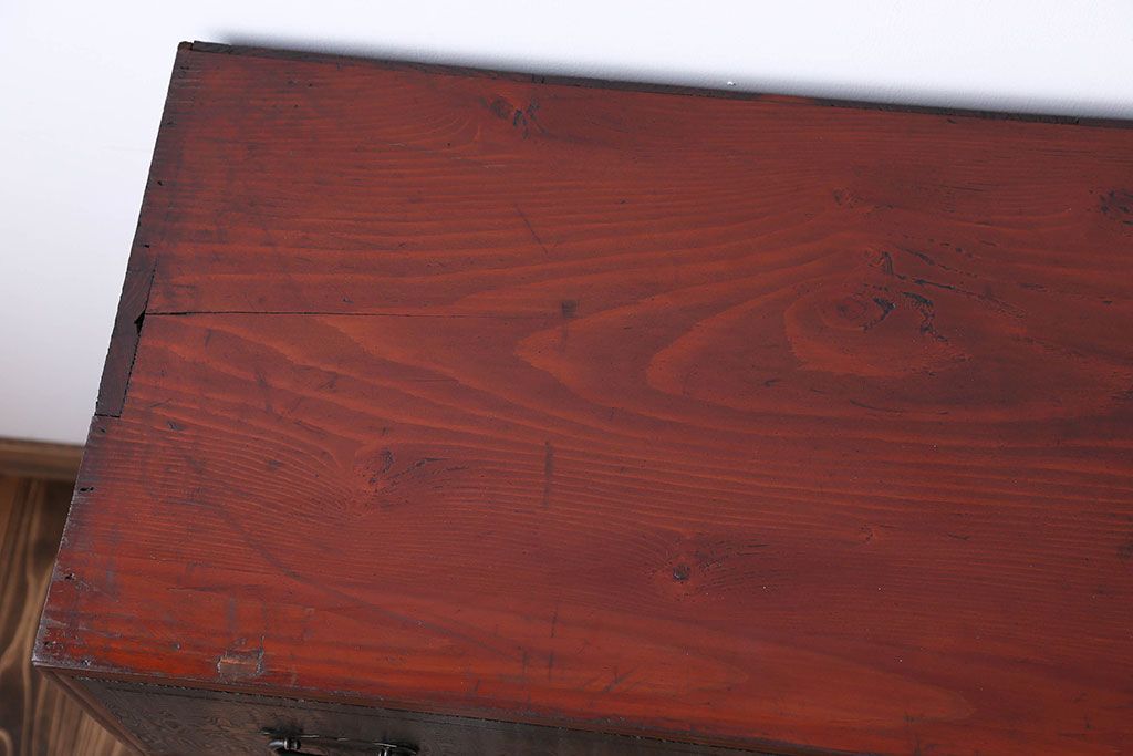 アンティーク家具　アンティーク　玉杢の美しいチェスト