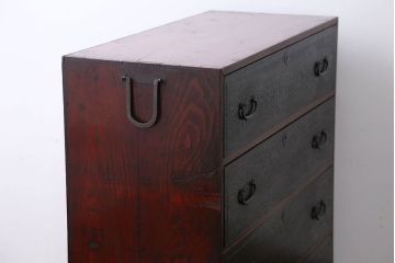 アンティーク家具　アンティーク　玉杢の美しいチェスト