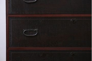 アンティーク家具　アンティーク　玉杢の美しいチェスト